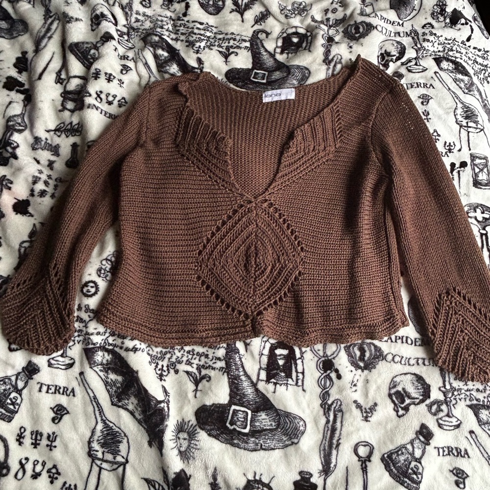 Cropped Knit Sweater